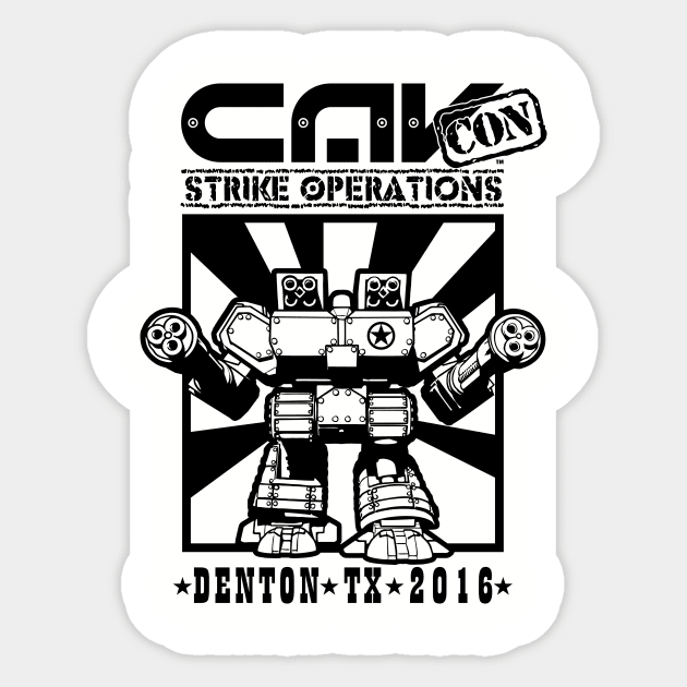 CAV-CON 2016 BLACK Sticker by Talon Games